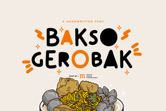 Bakso Gerobak: A Playful Font with Professional Appeal
