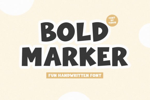 Bold Marker: A Unique Display Font for Impactful Design