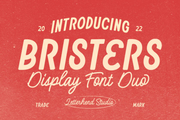 Brister: A Vintage Font Duo for Timeless Design Projects