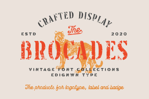 Brocades: A Vintage-Inspired Font Collection for Creative Projects