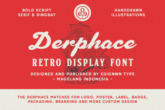 Derphace: A Unique Font Trio for Vintage-Inspired Branding