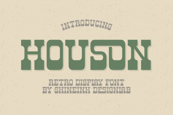 Houson: A Bold, Vintage Font for Strategic Design and Communication