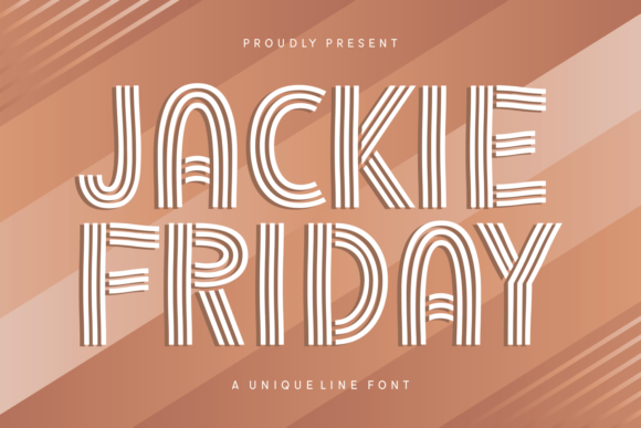 Jackie Friday: A Bold Display Font for Creative Projects