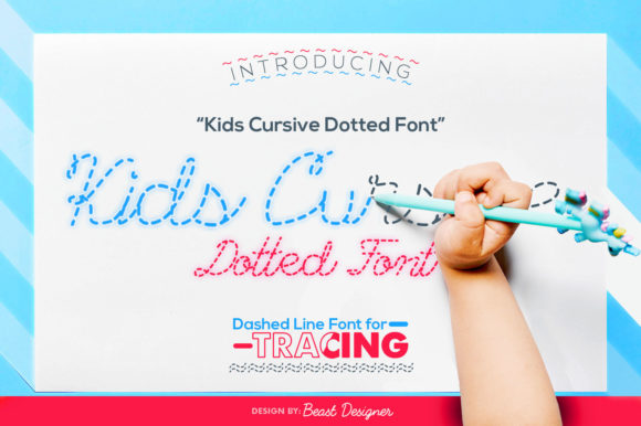 Kids Cursive Dotted: A Unique Font for Learning and Design
