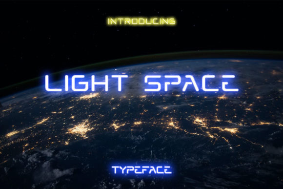 Light Space: A Bold, Geometric Display Font for Modern Design Needs