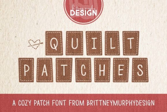 Quilt Patches: A Unique Typeface for Cozy and Farmhouse Design Styles