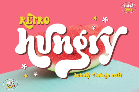 Retro Hungry: A Groovy Display Font for Modern Creativity