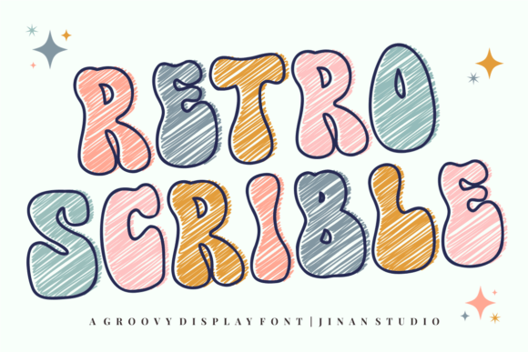 Retro Scrible: A Bold Display Font for Creative Projects