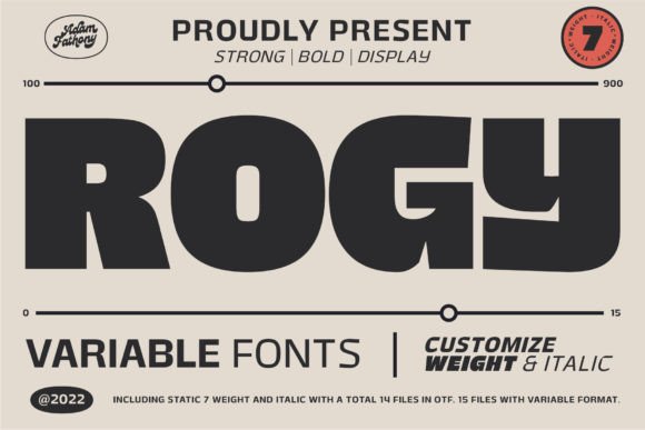 Rogy: A Classy and Legible Display Font for Modern Design