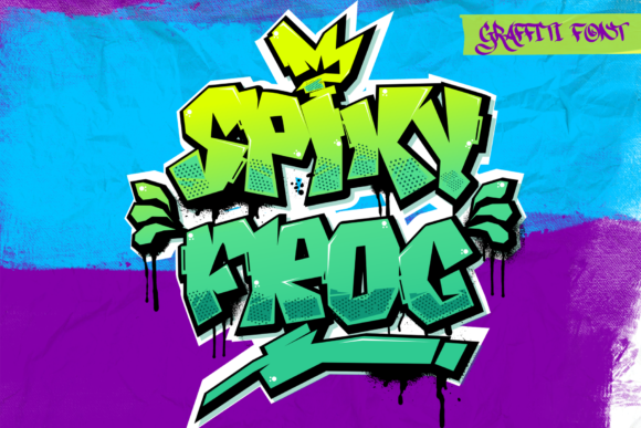 Spiky Frog: A Bold Display Font for Eye-Catching Design