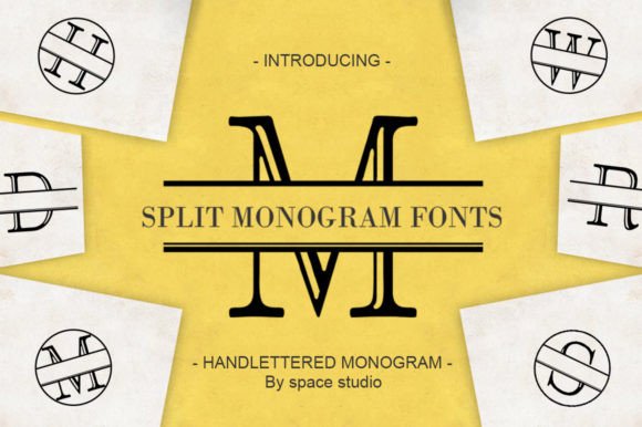 Split Letter Monogram: Elegance in Typography
