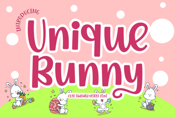Unique Bunny: A Delightful Display Font for Easter and Beyond