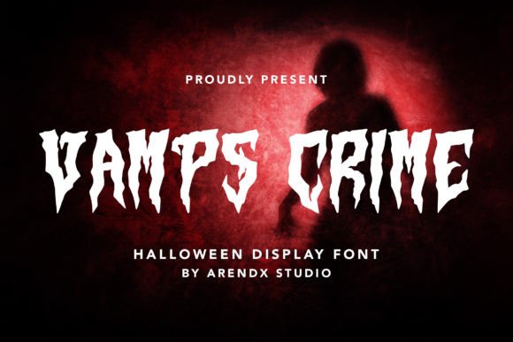 Vamps Crime: The Perfect Horror-Style Display Font for Halloween Projects