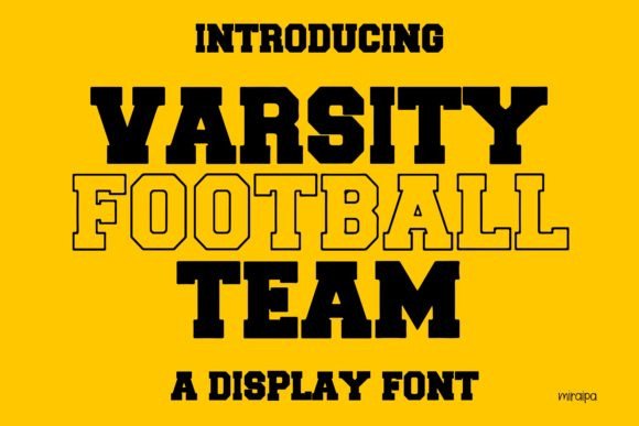 Varsity Football Team: A Strategic Font for Purposeful Design
