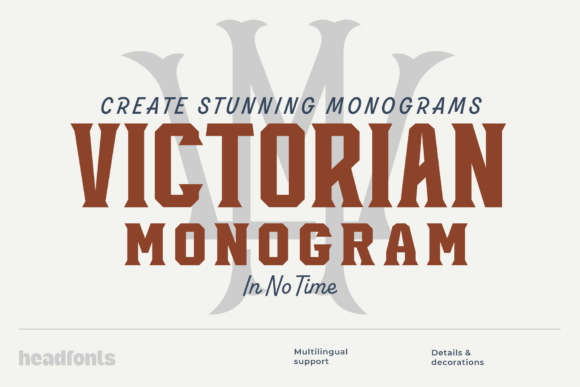 Victorian Monogram: A Timeless Display Font for Modern Design