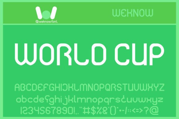 World Cup: The Cool and Modern Display Font for Creative Projects